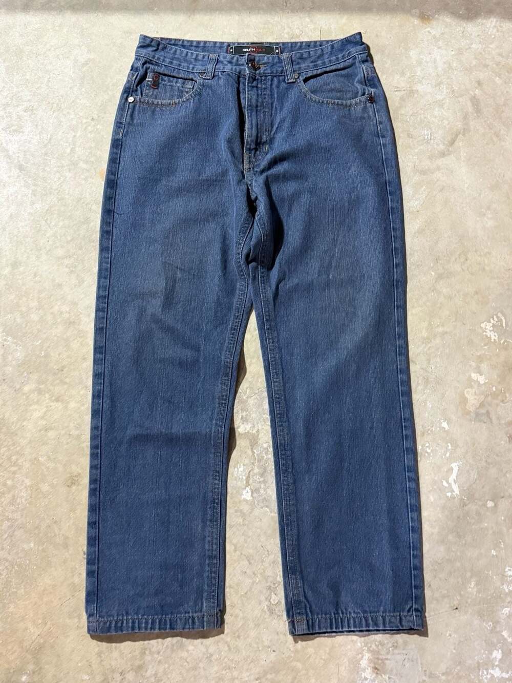 Southpole Men's Blue Denim Relaxed Fit Jeans Size 36